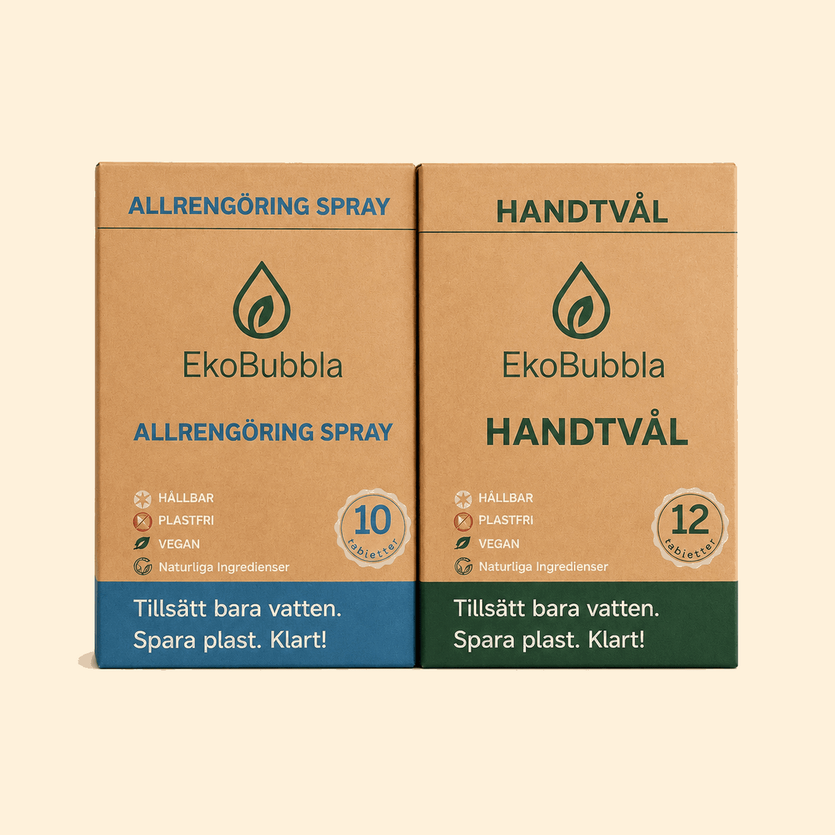 Eko Duo Startkit – Handtvål & Allrengöring med Återanvändbar Flaska | EkoBubbla