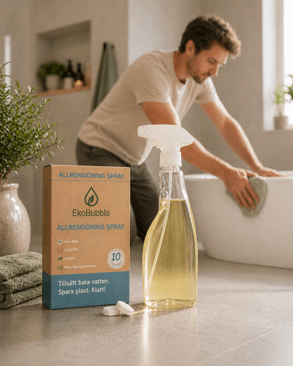 Eko Duo Refill – Handtvål & Allrengöring Tabletter | Använd Dina Egna Flaskor