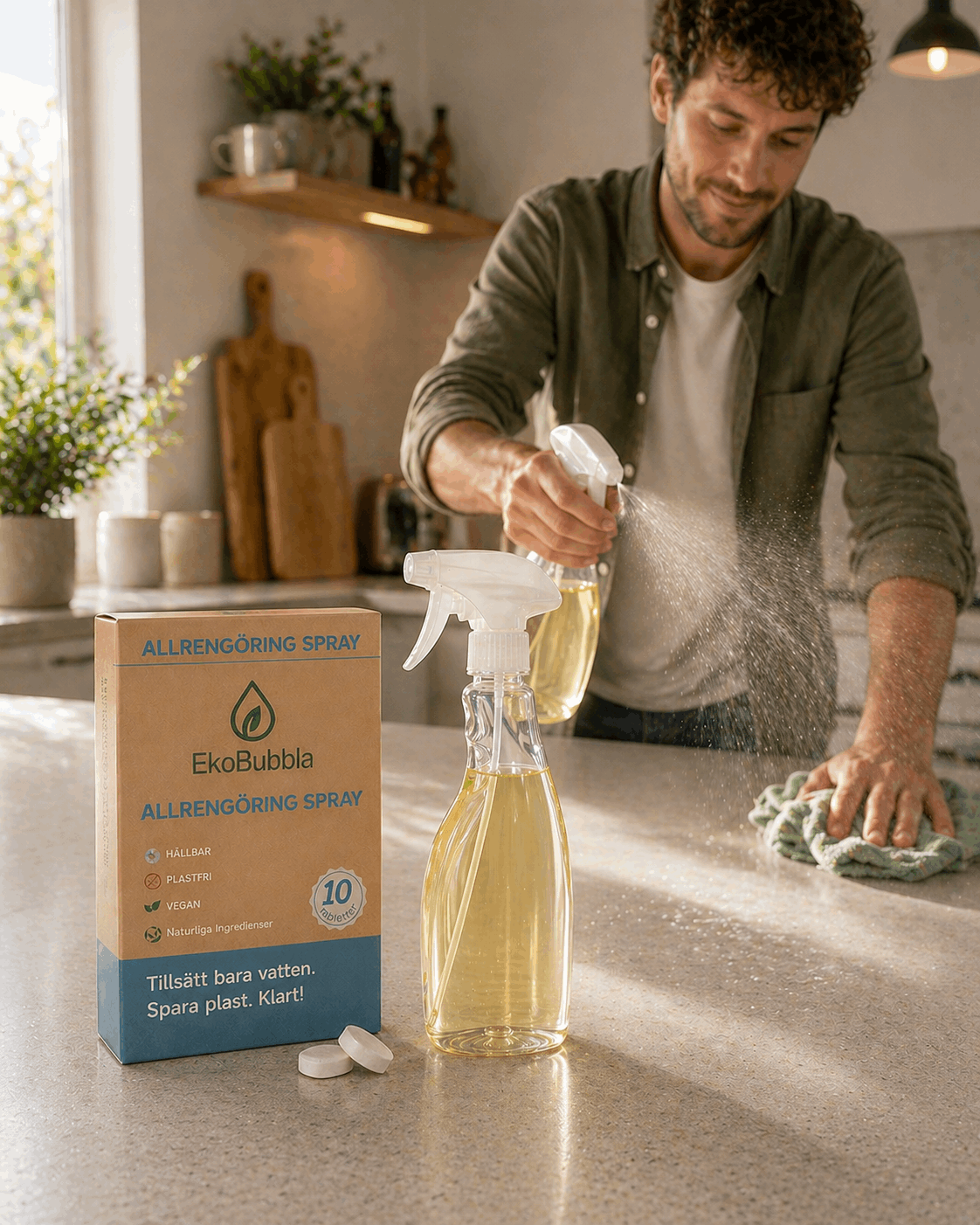 Eko Duo Startkit – Handtvål & Allrengöring med Återanvändbar Flaska | EkoBubbla