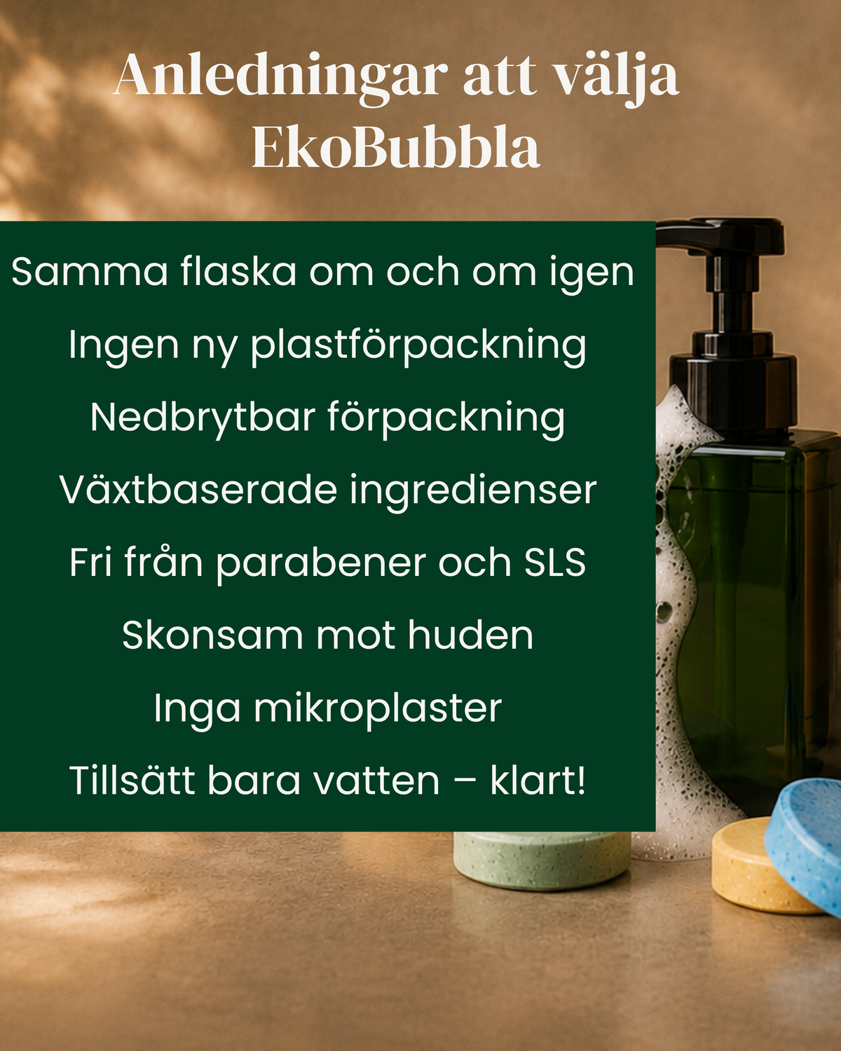 Eko Duo Startkit – Handtvål & Allrengöring med Återanvändbar Flaska | EkoBubbla