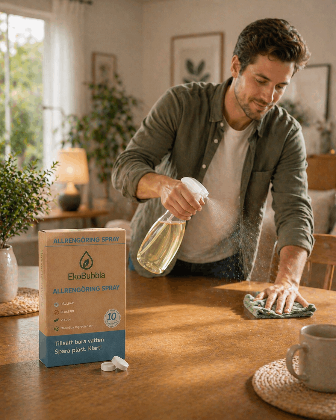 Eko Duo Startkit – Handtvål & Allrengöring med Återanvändbar Flaska | EkoBubbla