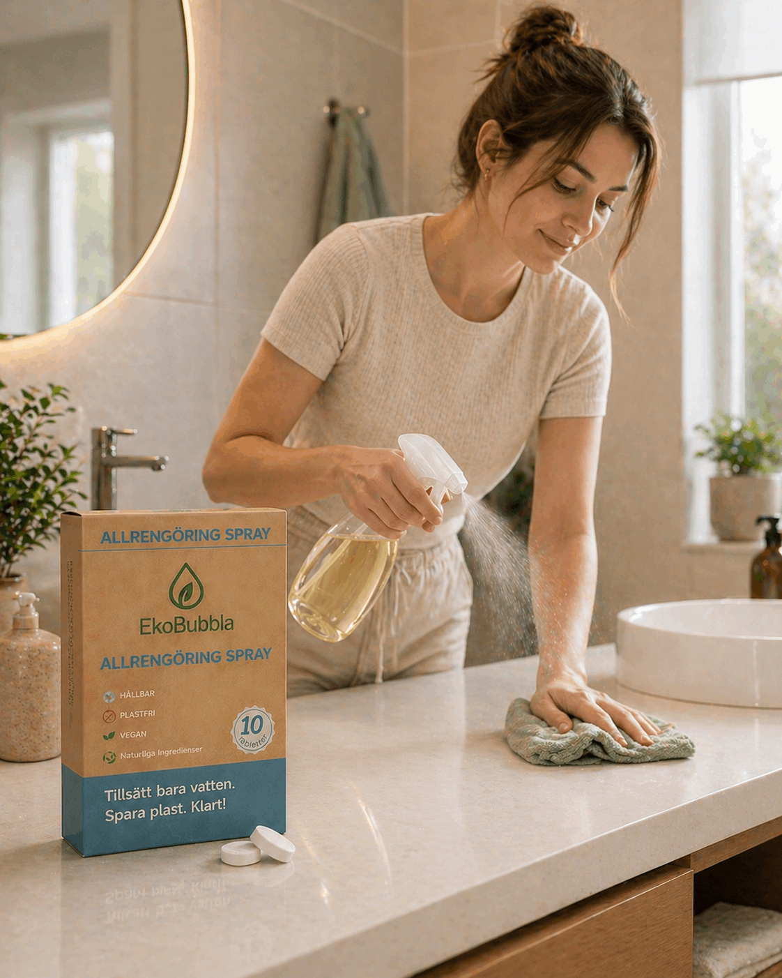 EkoSpray Citrus – Allrengöring Refill Tabletter | Använd Din Gamla Sprayflaska