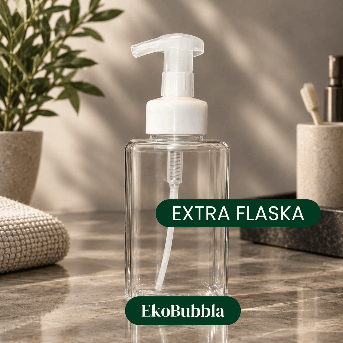 Skumpumpsflaska 450 ml – För EkoBubbla handtvål