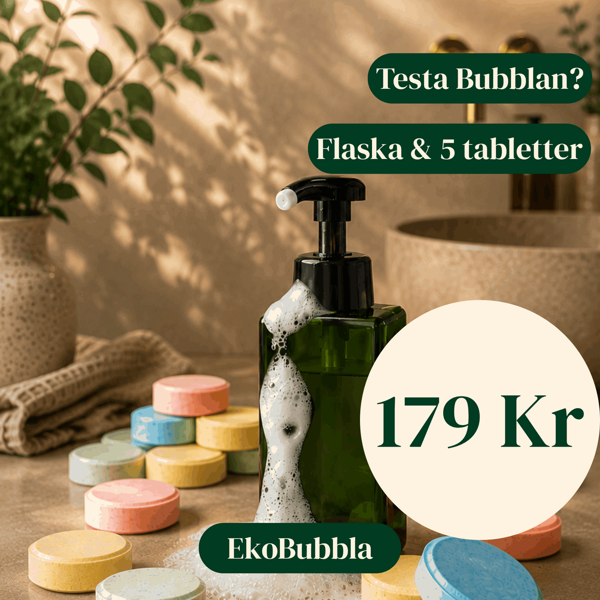 TESTA Bubblan – Skumpump TESTKIT 4+1