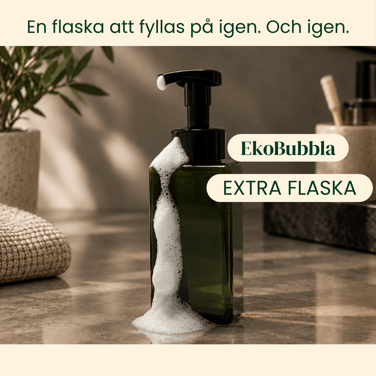 Skumpumpsflaska 450 ml – För EkoBubbla handtvål
