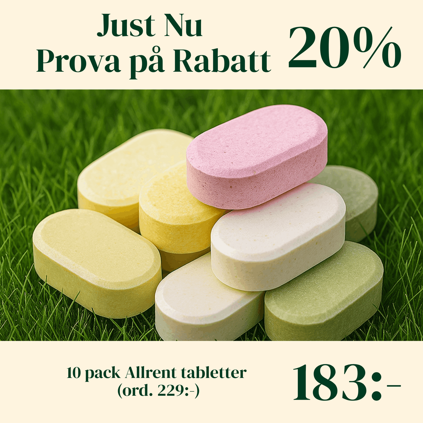 EkoSpray Citrus – Allrengöring Refill Tabletter | Använd Din Gamla Sprayflaska