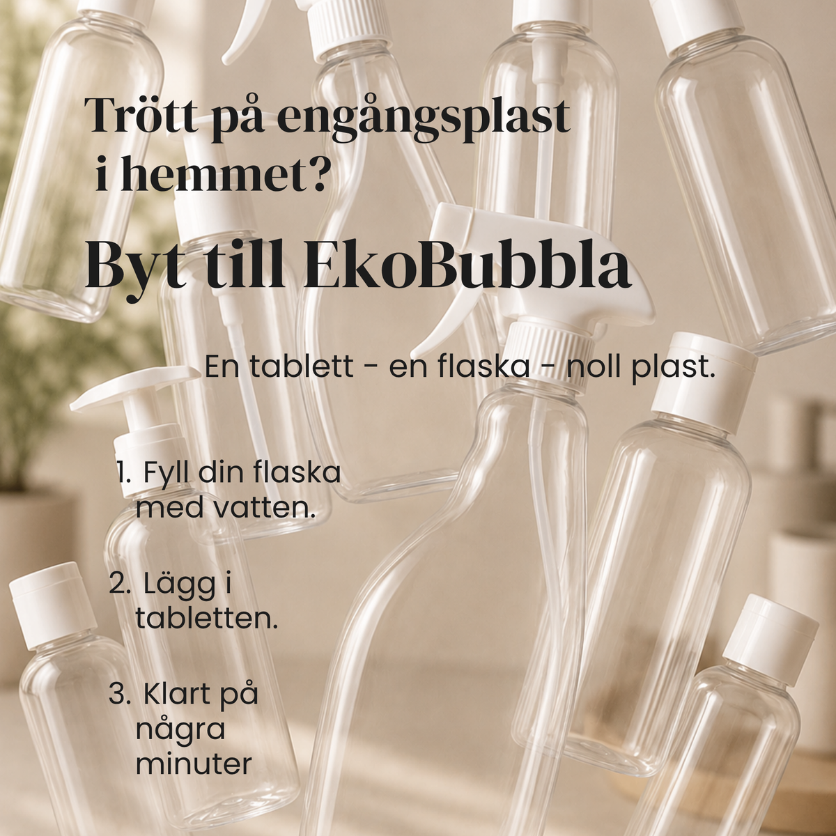 Eko Duo Startkit – Handtvål & Allrengöring med Återanvändbar Flaska | EkoBubbla