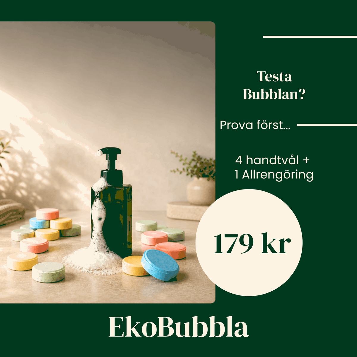 TESTA Bubblan – Skumpump TESTKIT 4+1