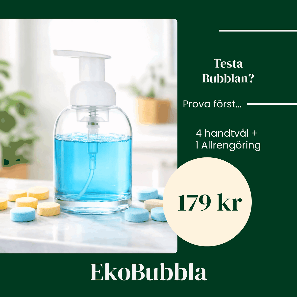 TESTA Bubblan – Skumpump TESTKIT 4+1