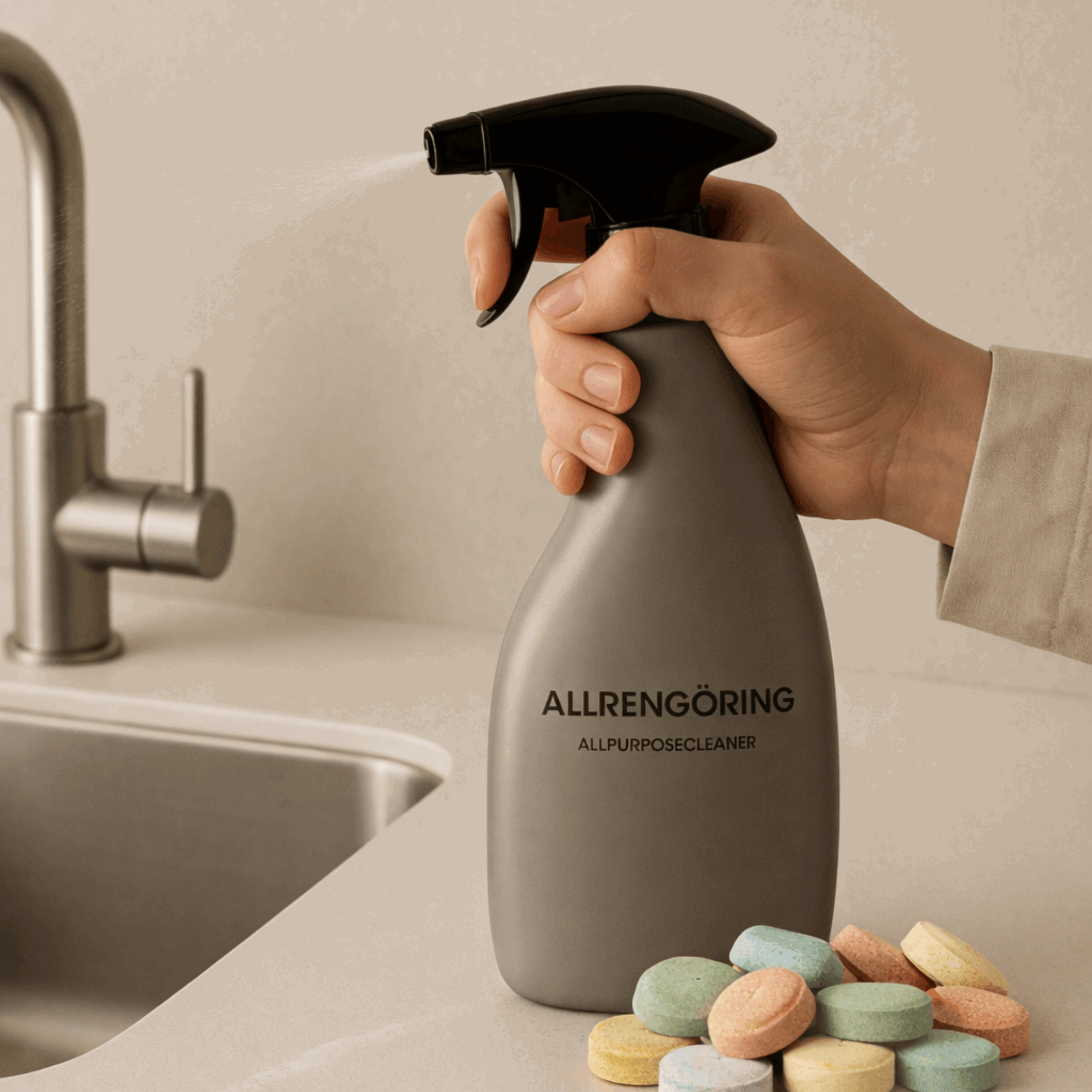 EkoSpray Citrus 📦 10-Pack Allrengöring Refill Tabletter