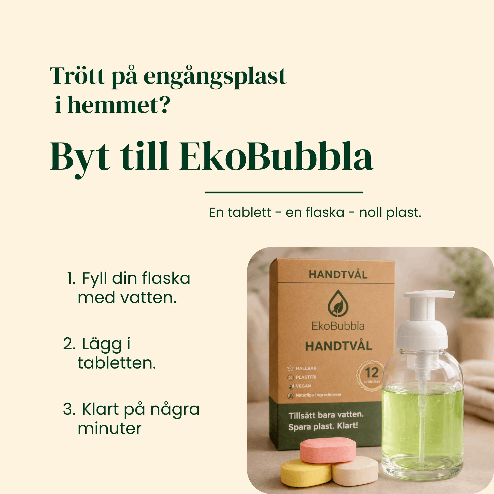 TESTA Bubblan – Skumpump TESTKIT 4+1