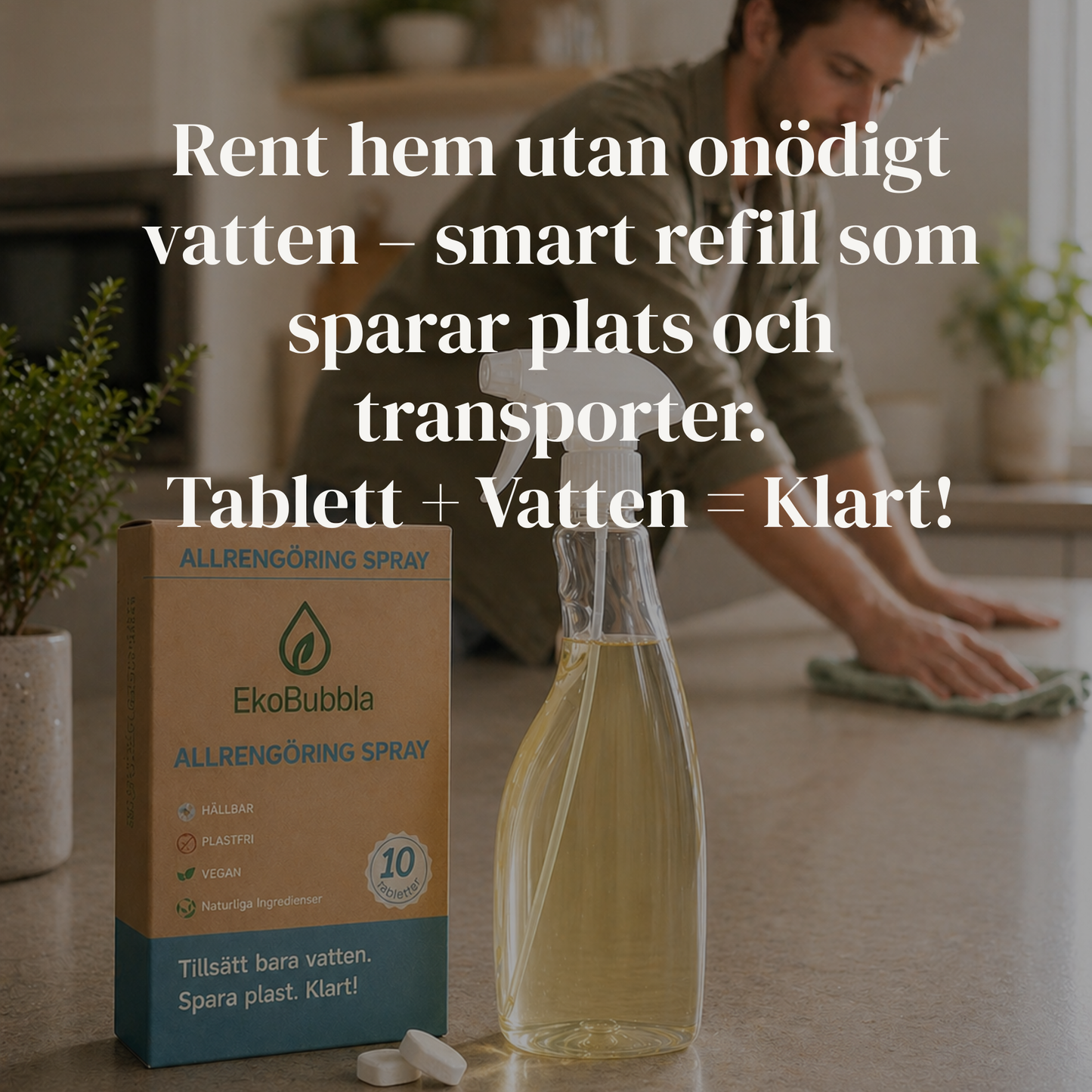 Eko Duo Startkit – Handtvål & Allrengöring med Återanvändbar Flaska | EkoBubbla